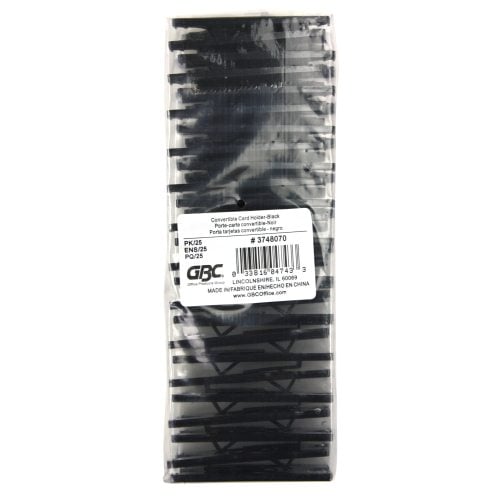 GBC Badgemates Black Convertible Card Holder