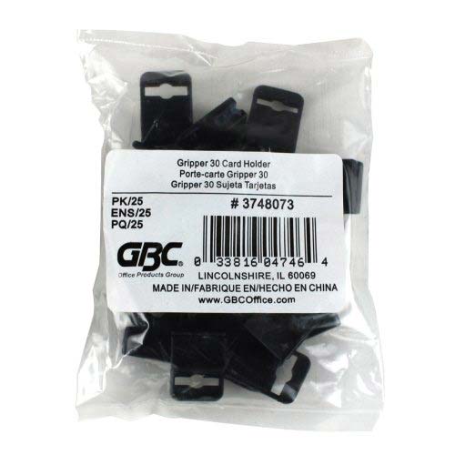 GBC Badgemates Black Gripper 30 Card Holder