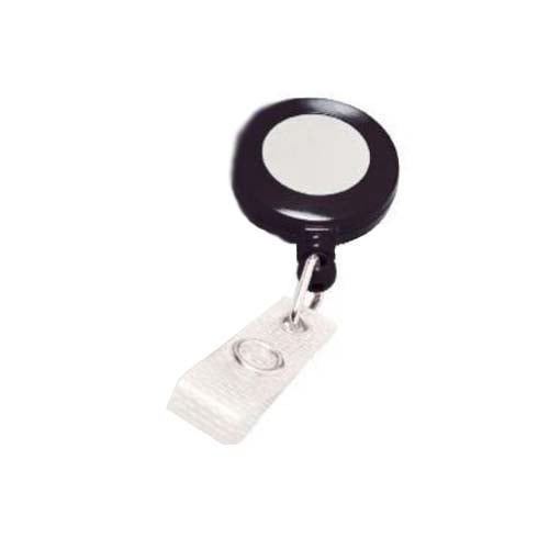 GBC Badgemates Black Retractable Badge Reel 25pk - 3748022