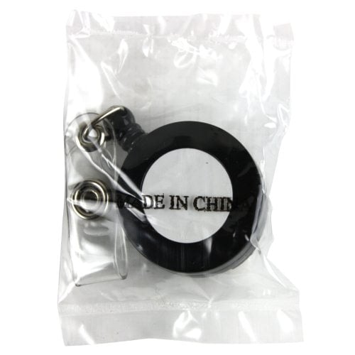GBC Badgemates Black Retractable Badge Reel 25pk - 3748022