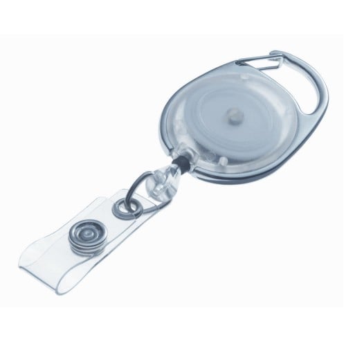 GBC Badgemates Clear Carabiner Badge Reels 25pk - 3748080