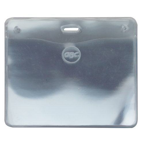 GBC Badgemates Clear Horizontal Badge Holders 10pk - 3747219