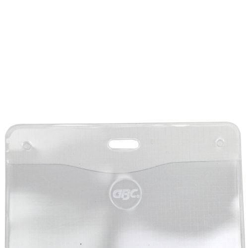 GBC Badgemates Clear Horizontal Badge Holders 10pk - 3747219