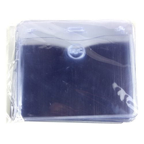 GBC Badgemates Clear Horizontal Badge Holders 10pk - 3747219
