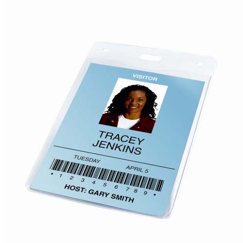 GBC Badgemates Clear Horizontal Badge Holders 10pk - 3747219
