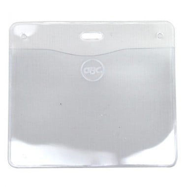 GBC Badgemates Clear Horizontal Badge Holders
