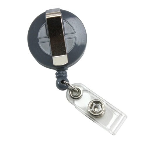 GBC Badgemates Grey Retractable Badge Reel 25pk - 50573