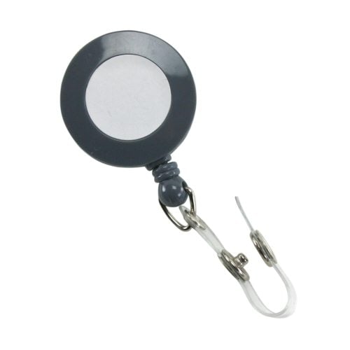 GBC Badgemates Grey Retractable Badge Reel 25pk - 50573