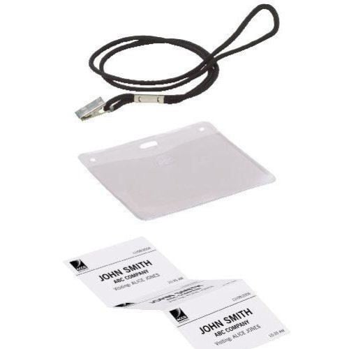 GBC Badgemates Horizontal ID Badge Holder Kit - 3747490