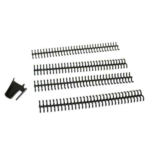 GBC Black 1/2" Proclick Spines 100pk - 2514703