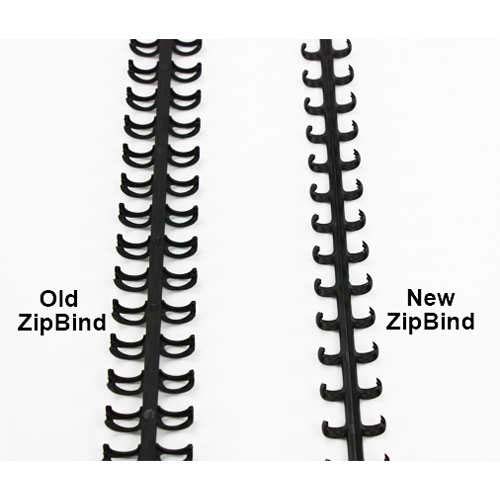 GBC Black 1/2" ZipBind Binding Spines 50pk - 15006