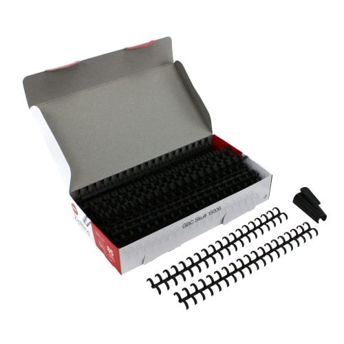GBC Black 1/2" ZipBind Binding Spines 50pk - 15006