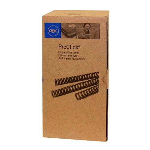 GBC Black 5/16" Proclick Spines 100pk - 2514700