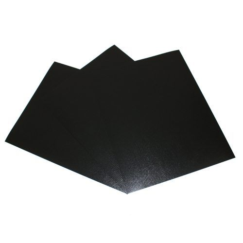 GBC Black 8.5" x 11" Herringbone Regency Covers (2000852G) - 200pk