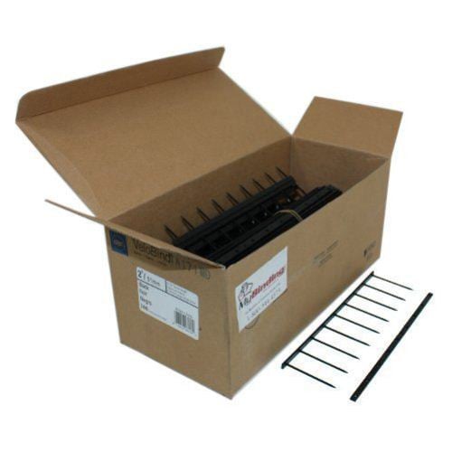 GBC Premium Black 2" x 8.5" 9-Pin Velobind Strips - 9741120