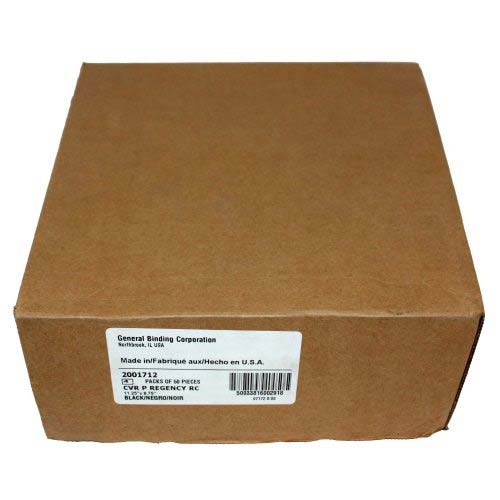 GBC Black 8.75" x 11.25" Regency Covers 50pk - 2001712 - Clearance Sale