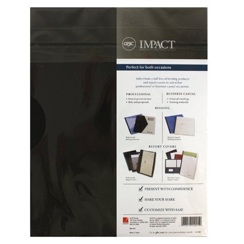 GBC Swingline Black Accents Poly Covers - 2514493 - Clearance Sale