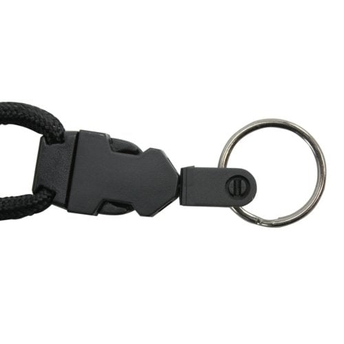 GBC Black OptioBraid Lanyard with Split Ring (Discontinued)