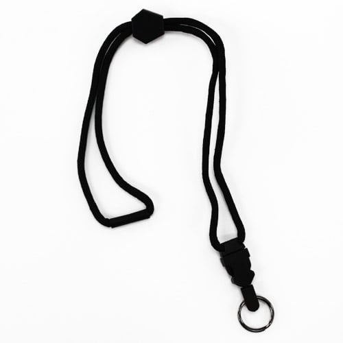 GBC Black OptioBraid Lanyard with Split Ring (Discontinued)