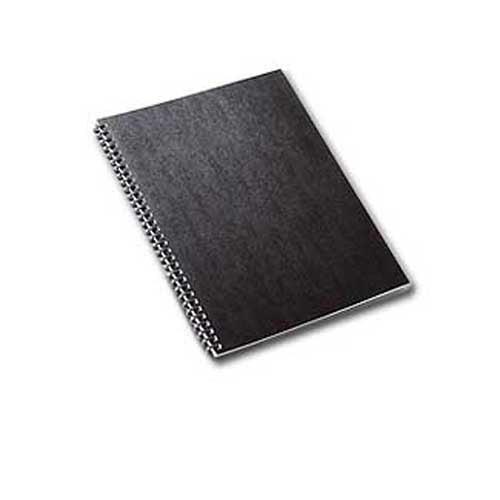 GBC Black Regency 8.5" x 11" Oversized Oval Coil Punched Covers 200pk