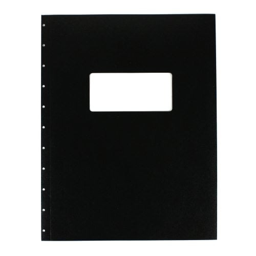 GBC Black Regency 8.5" x 11" Velobind Covers With Windows 100 Sets  - 9742481