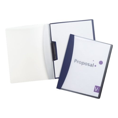 GBC Blue Hidden Swing Clip Report Cover - W21537