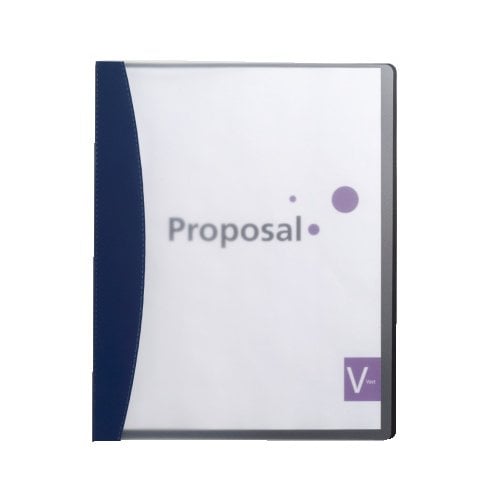 GBC Blue Hidden Swing Clip Report Cover - W21537