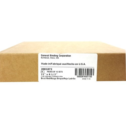 GBC Brick Red Corner Frame Covers 12sets - 2001872