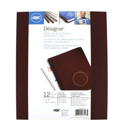 GBC Brick Red Corner Frame Covers 12sets - 2001872