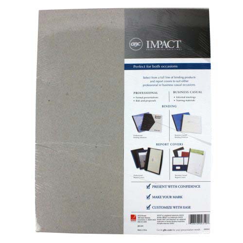 GBC Clear View 8.5" x 11" Presentation Covers 100pk - 2020034