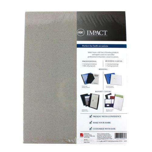 GBC Clear View 8.5" x 11" ProClick Punched Presentation Covers 25pk - 2020040