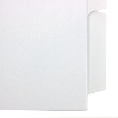 GBC Customizable Plain White Index Tabs 5 Tab - 9675044