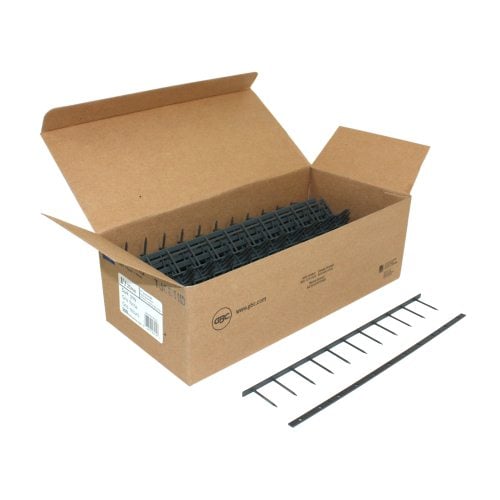 GBC Premium Dark Grey 1" x 11" 11-Pin Velobind Strips - 9741075
