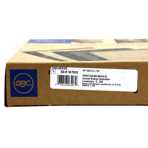GBC Designer Deco Cube 8.5" x 11" Unpunched Frost Covers 100pk - 2001832