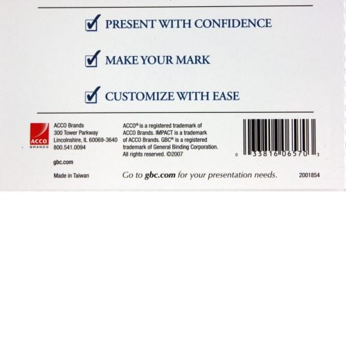 GBC Designer Deco Cube Covers 8.75" x 11.25" (25pk) 2001854