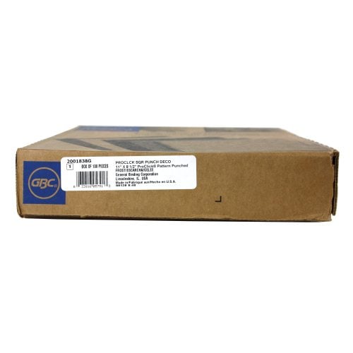 GBC Designer Deco Cube 8.5" x 11" Proclick Punched Frost Covers 100pk - 2001838 - Clearance Sale