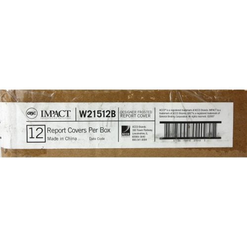 GBC Designer Frosted Report Cover - W21512