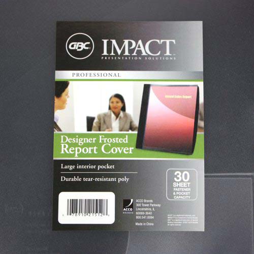 GBC Designer Frosted Report Cover - W21512