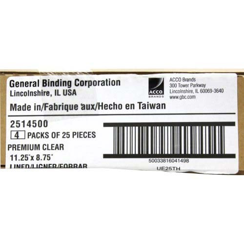 GBC Designer Lined Pattern Covers 8.75" x 11.25" 25pk - 2514500