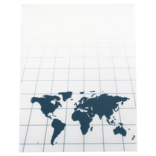 GBC Designer World Map Poly Covers 25pk - 25825 - Clearance Sale