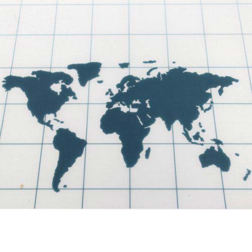 GBC Designer World Map Poly Covers 25pk - 25825 - Clearance Sale