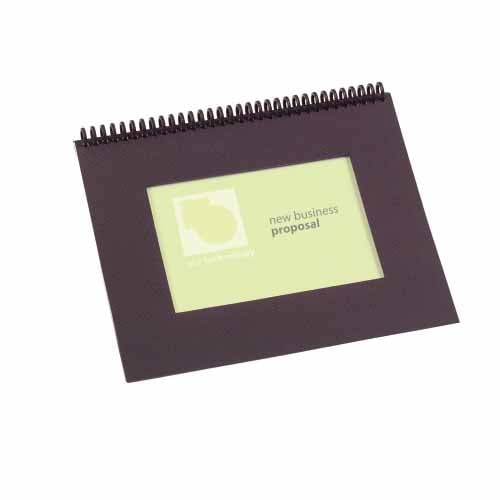 GBC Duro Rigid Black Poly Binding Covers with Window - 2001862G
