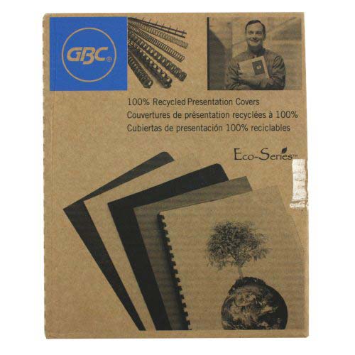 GBC ECO Friendly Black Recycled Poly Covers 100pk - 25814