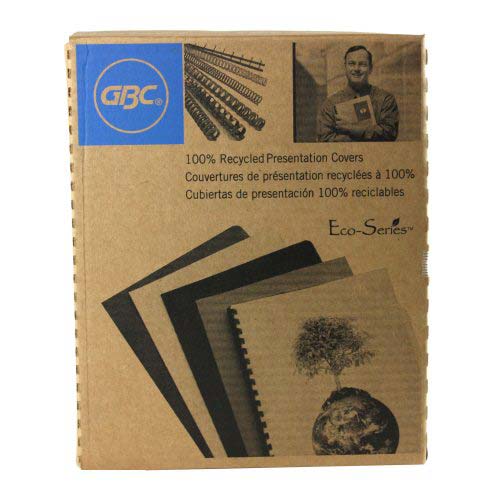 GBC ECO Friendly Black Recycled Poly Covers 25pk - 25818