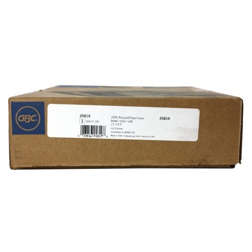 GBC ECO Friendly Brown Recycled Paper Covers 200pk - 25819