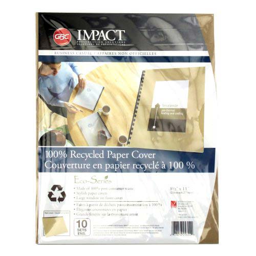 GBC ECO Friendly Brown Recycled Poly Covers