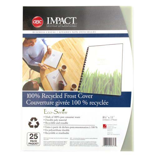 GBC ECO Friendly Frost Recycled Poly Covers