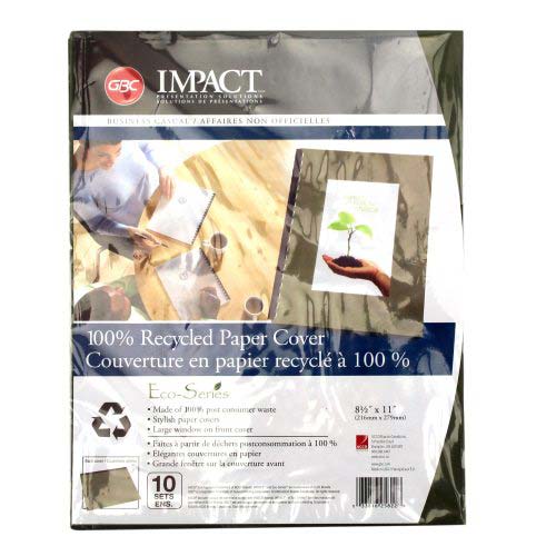 GBC ECO Friendly Green Recycled Poly Covers