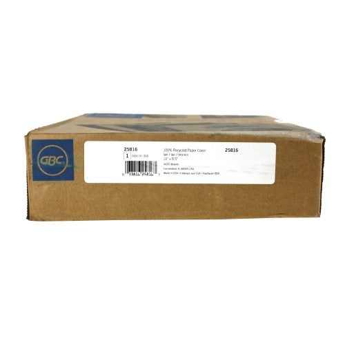 GBC ECO Friendly Tan Recycled Paper Covers 200pk - 25816
