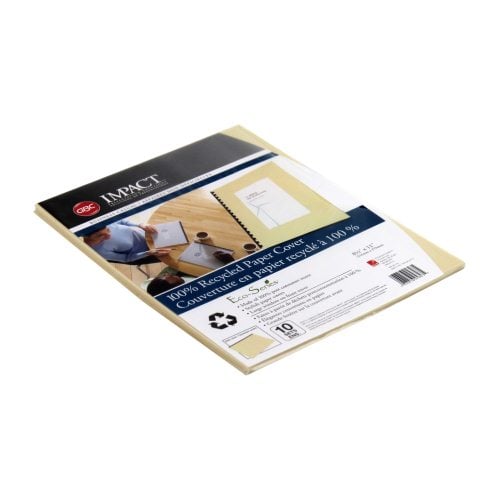 GBC ECO Friendly Tan Recycled Paper Covers 20pk - 25823